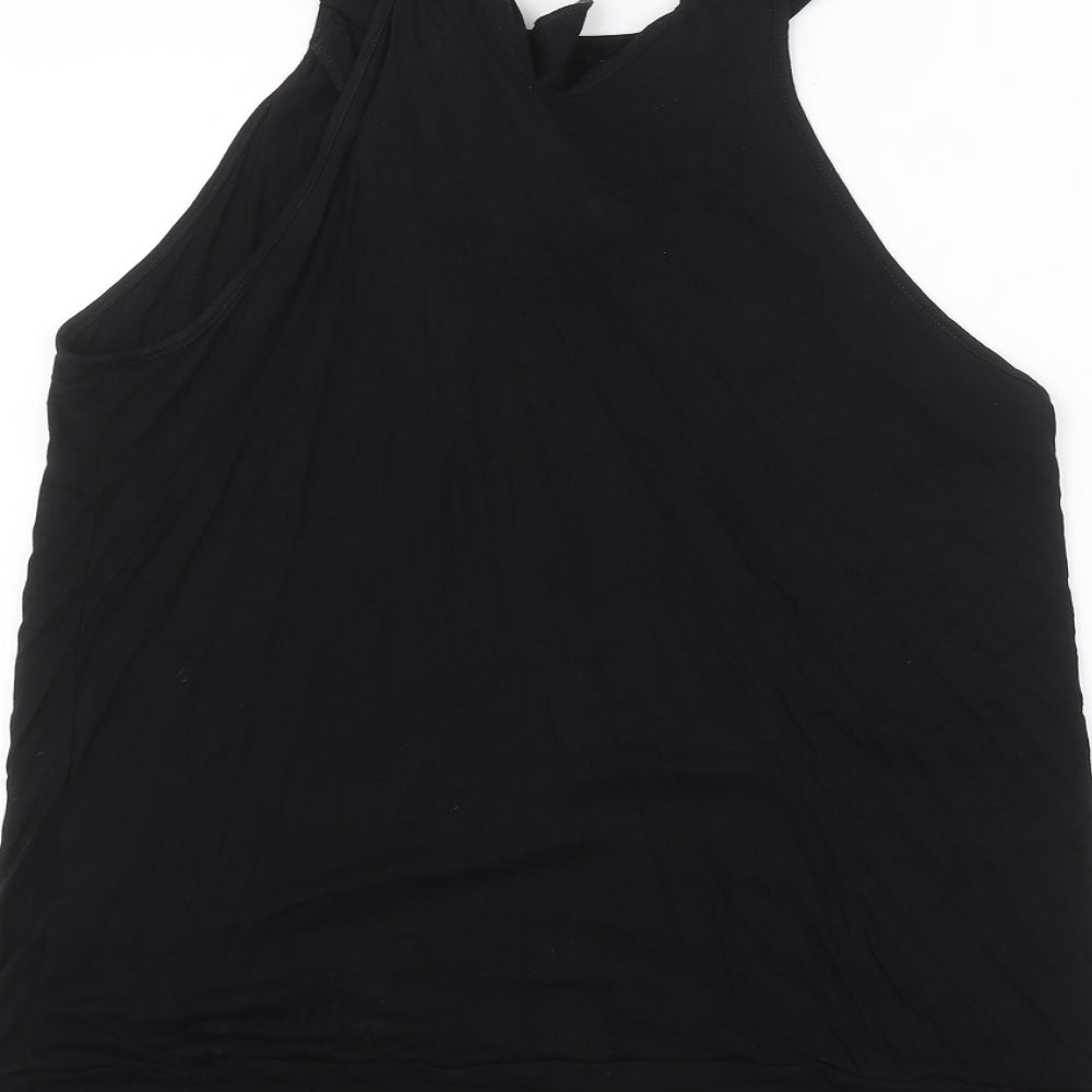 Womens UK Size 14 NEXT Black Basic T-Shirt