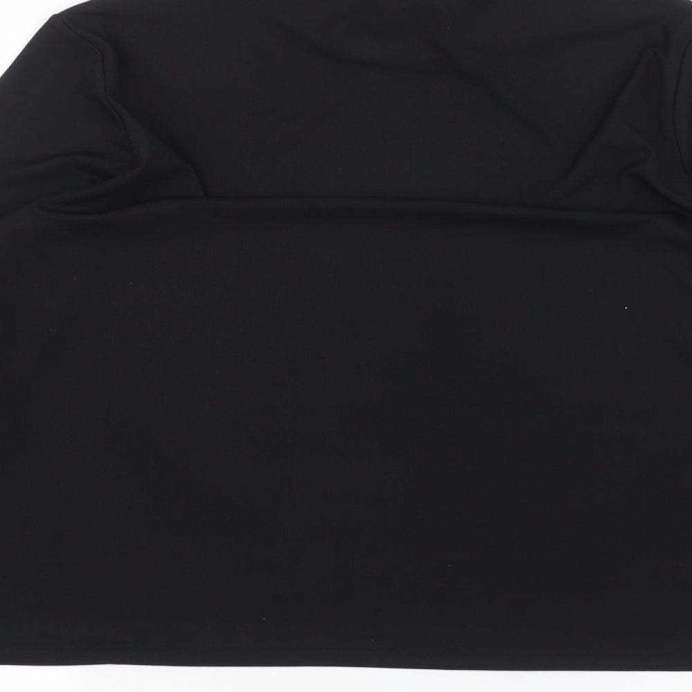 Womens UK Size M Preworn Black Basic T-Shirt