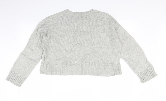 Womens UK Size M Newlook Grey Pullover Jumper