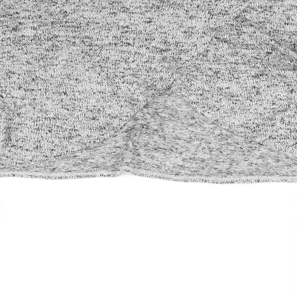 Womens UK Size XS H&M Grey Basic T-Shirt