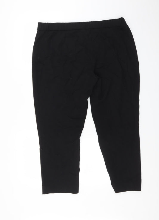 Kaleidoscope Womens Black Trousers Size 18 L27 in