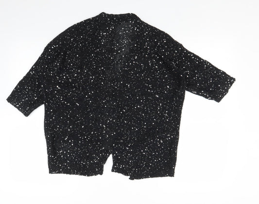 South Womens Black Cardigan Jumper Size 10