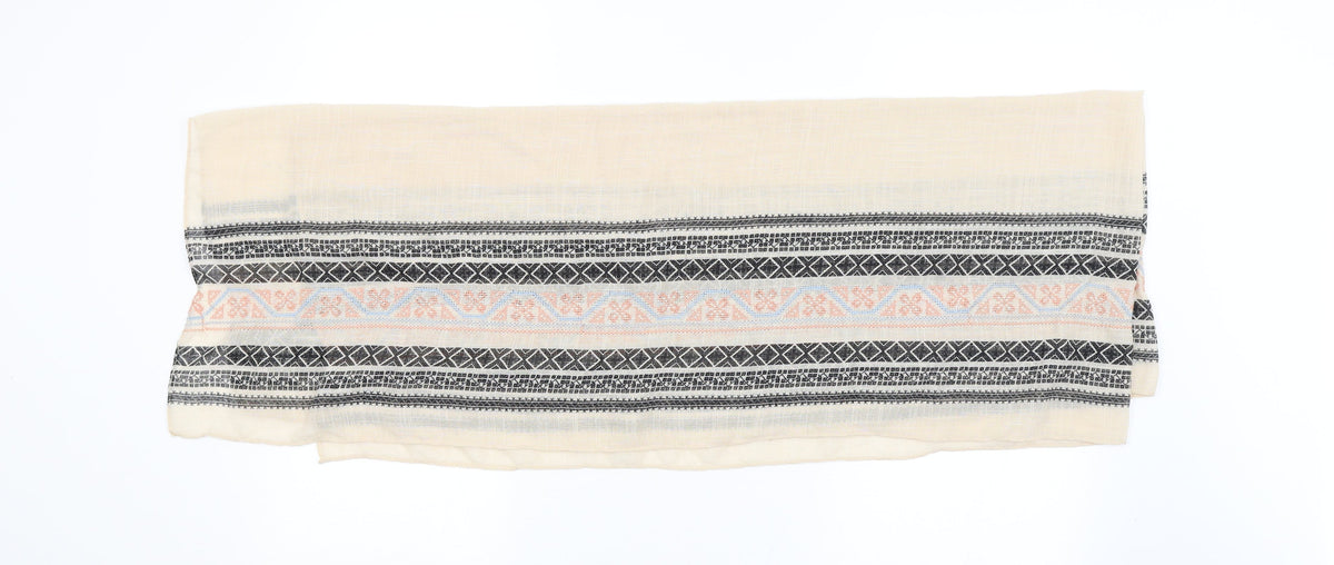 Preworn Unisex Black Argyle/Diamond Shawl/Wrap