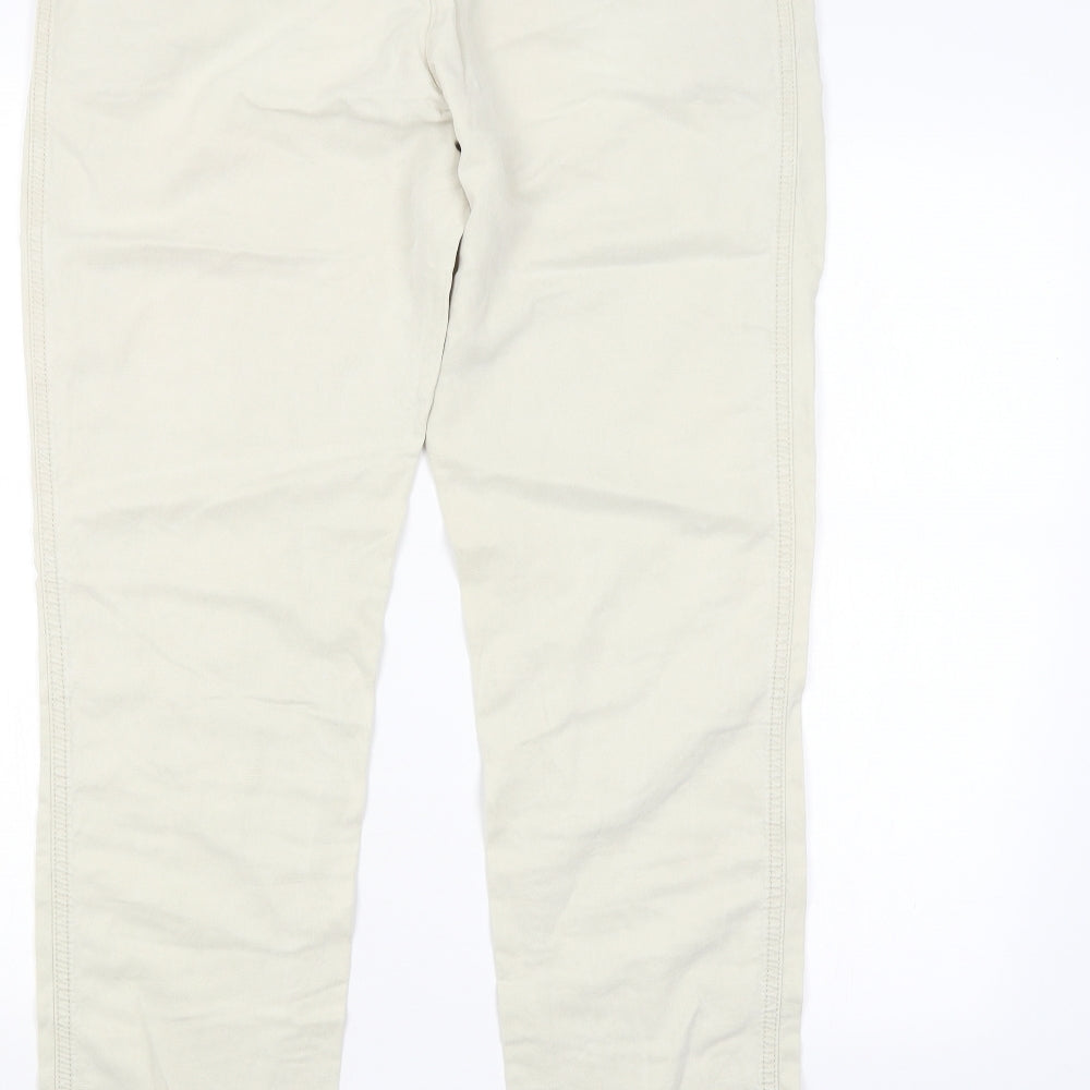 Womens UK Size 12 YAYA Regular Fit Beige Trousers