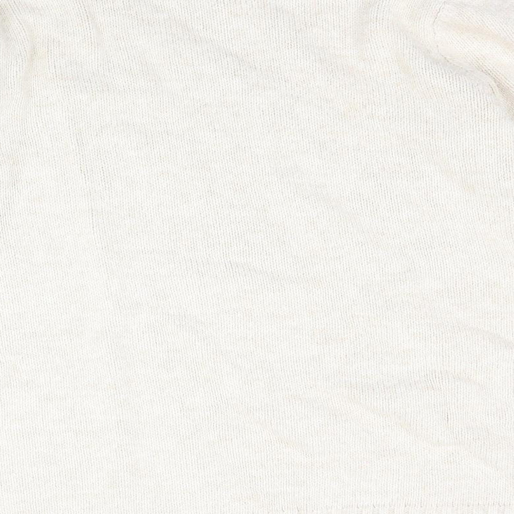 Damart Womens Beige Knit Pullover Jumper Size 14 - cable knit
