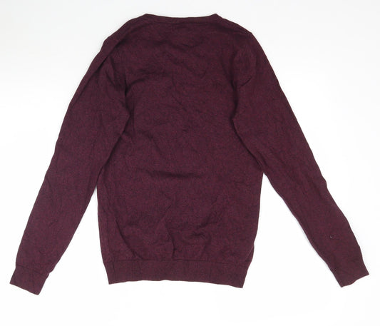 NEXT Mens Purple Knit Pullover Jumper Size XS