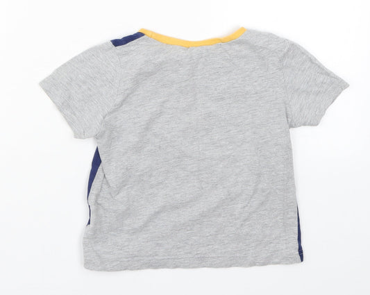 Preworn Boys Blue Basic T-Shirt Size 3-4 Years - Harry Potter Hogwarts