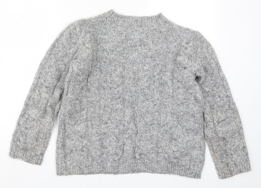 TU Womens Grey Knit Pullover Jumper Size 10