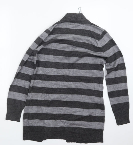Womens UK Size 8 BHS Grey Cardigan Jumper