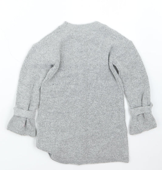 NEXT Girls Grey Pullover Jumper Size 5 Years