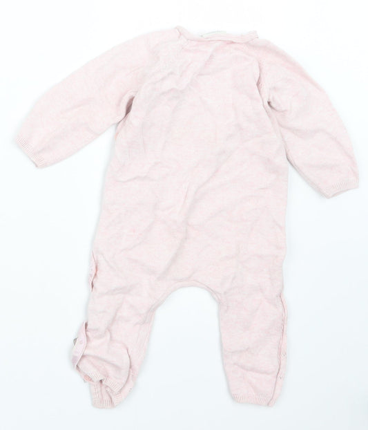 NEXT Girls Pink Knit Coverall Outfit/Set Size 12-18 Months