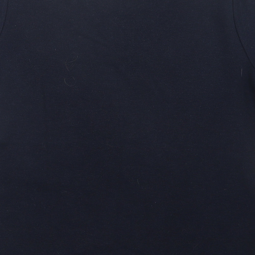 EWM Womens Blue Knit Pullover Jumper Size 14