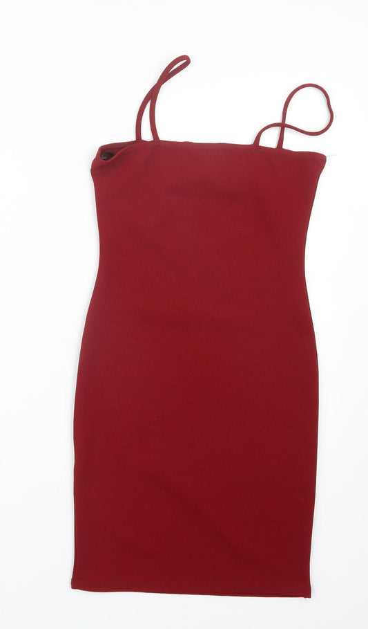 Missguided Womens Red Mini Size 4