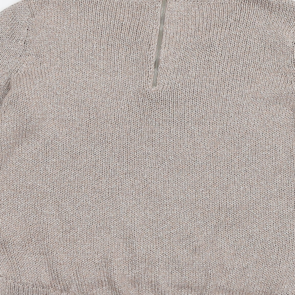 Divided by H&M Womens Pink Knit Pullover Jumper Size 14