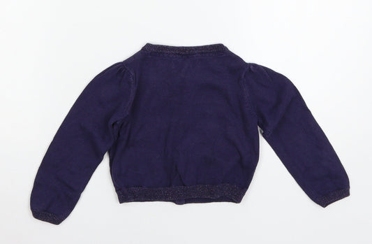 Marylebone Boys Blue Knit Cape Jumper Size 3-4 Years