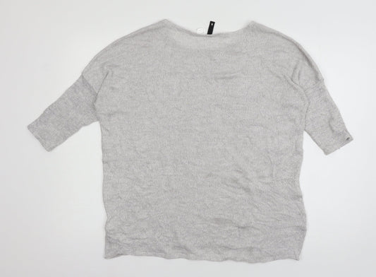 Divided by H&M Womens Grey Knit Pullover Jumper Size S - brooklyn