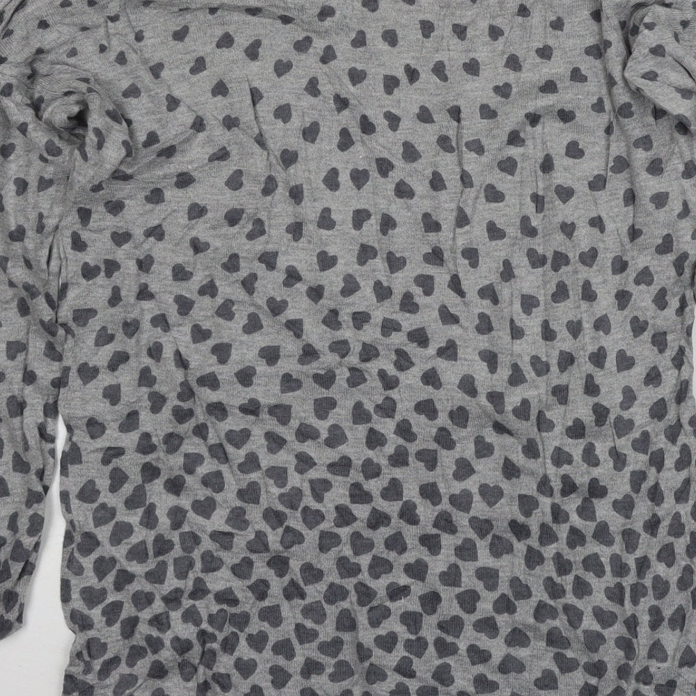 George Womens Pink Geometric Knit Pullover Jumper Size 10