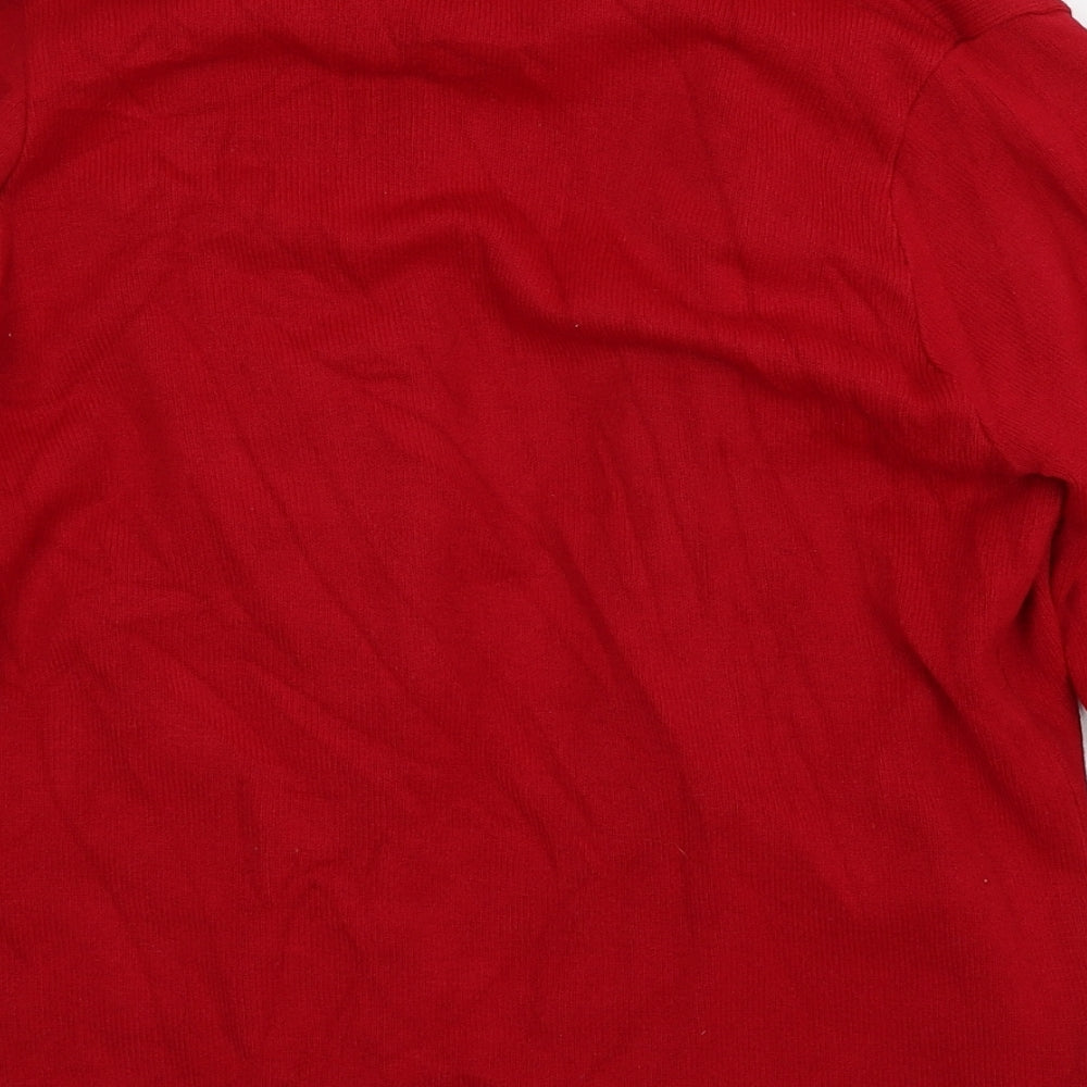 Womens UK Size M Insight Red Cardigan Jumper