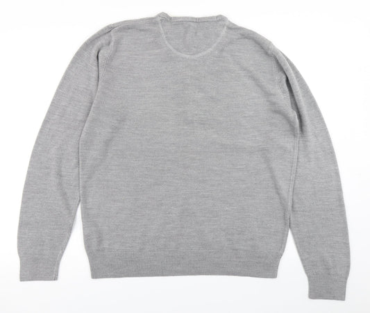 Burton Mens Grey Knit Pullover Jumper Size L