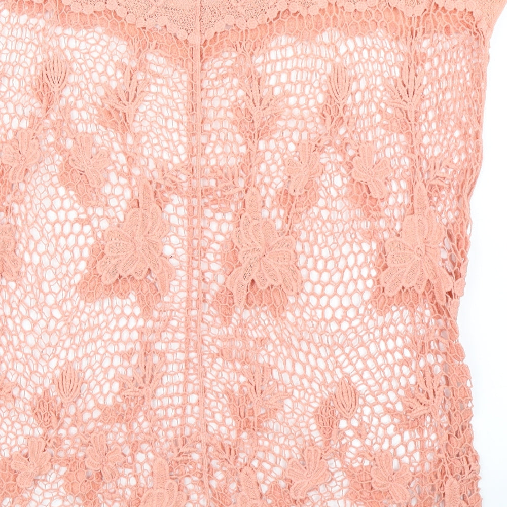 Katies Womens Pink Tunic T-Shirt Size L - Netted