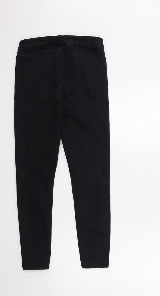 Denim & Co. Womens Black Denim Skinny Jeans Size 10 L26 in