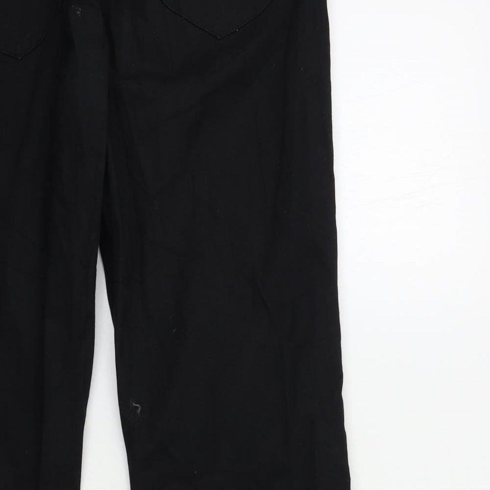 Womens UK Size 38 in Preworn Regular Fit Bootcut Black Jeans