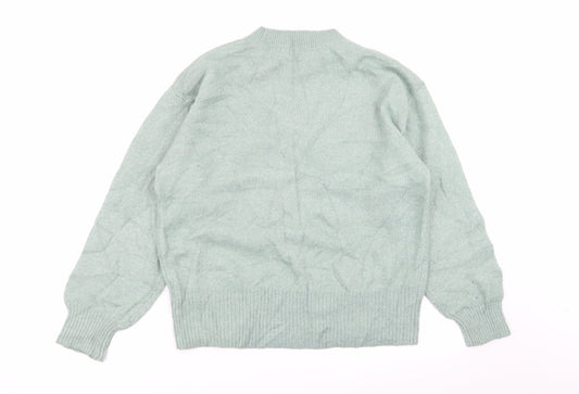 H&M Womens Green Pullover Jumper Size S