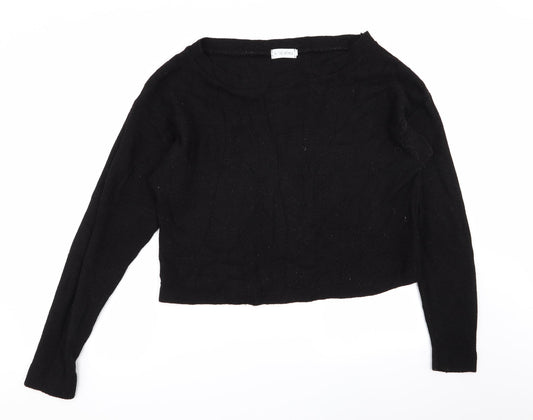 Womens UK Size 14 In the Style Black Pullover Jumper