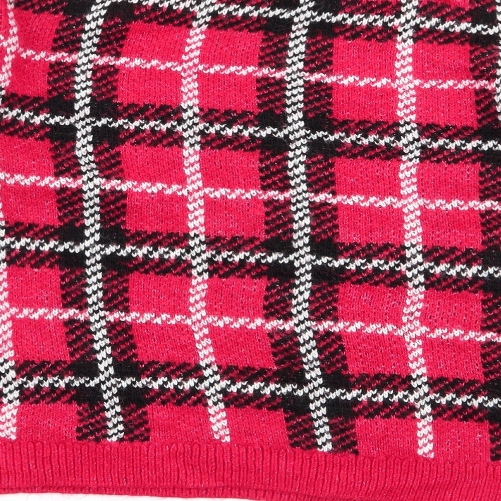 Womens UK Size M Papaya Multicoloured Pullover Jumper