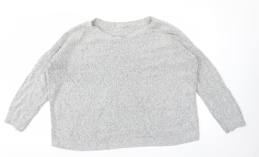Womens UK Size XL Peacocks Grey Pullover Jumper