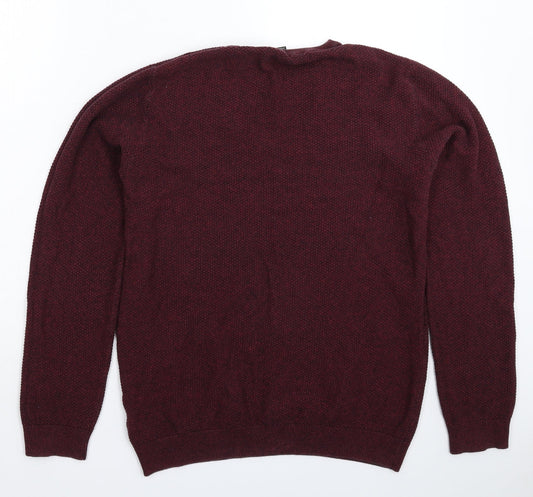 Cedar Wood State Mens Brown Knit Pullover Jumper Size M