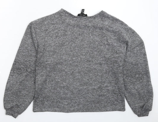 Womens UK Size S New Look Grey Pullover Jumper