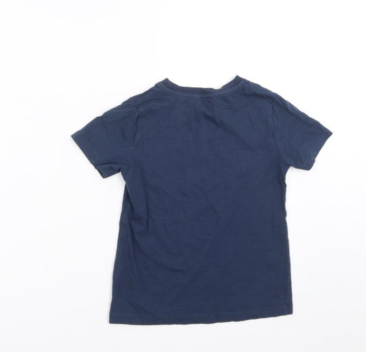 M&Co Boys Blue Basic T-Shirt Size 7-8 Years