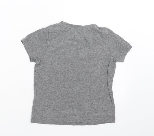 Lupilu Girls Grey Basic T-Shirt Size 5-6 Years - cactus