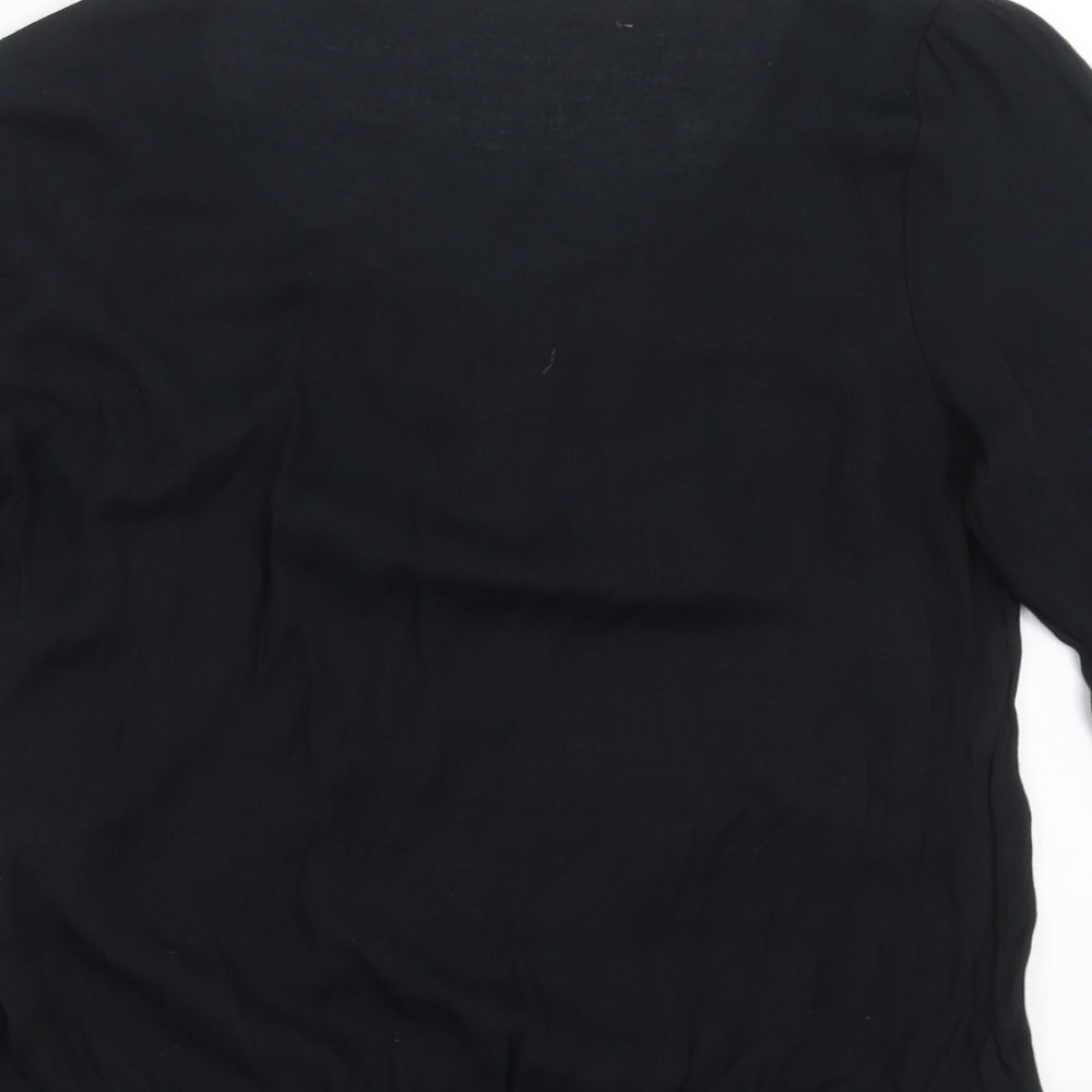 Womens UK Size 6 NEXT Black Basic Blouse