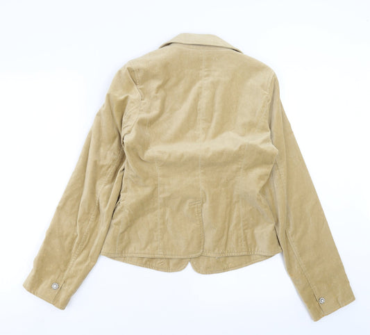 Todays Woman Womens Beige Jacket Blazer Size 10