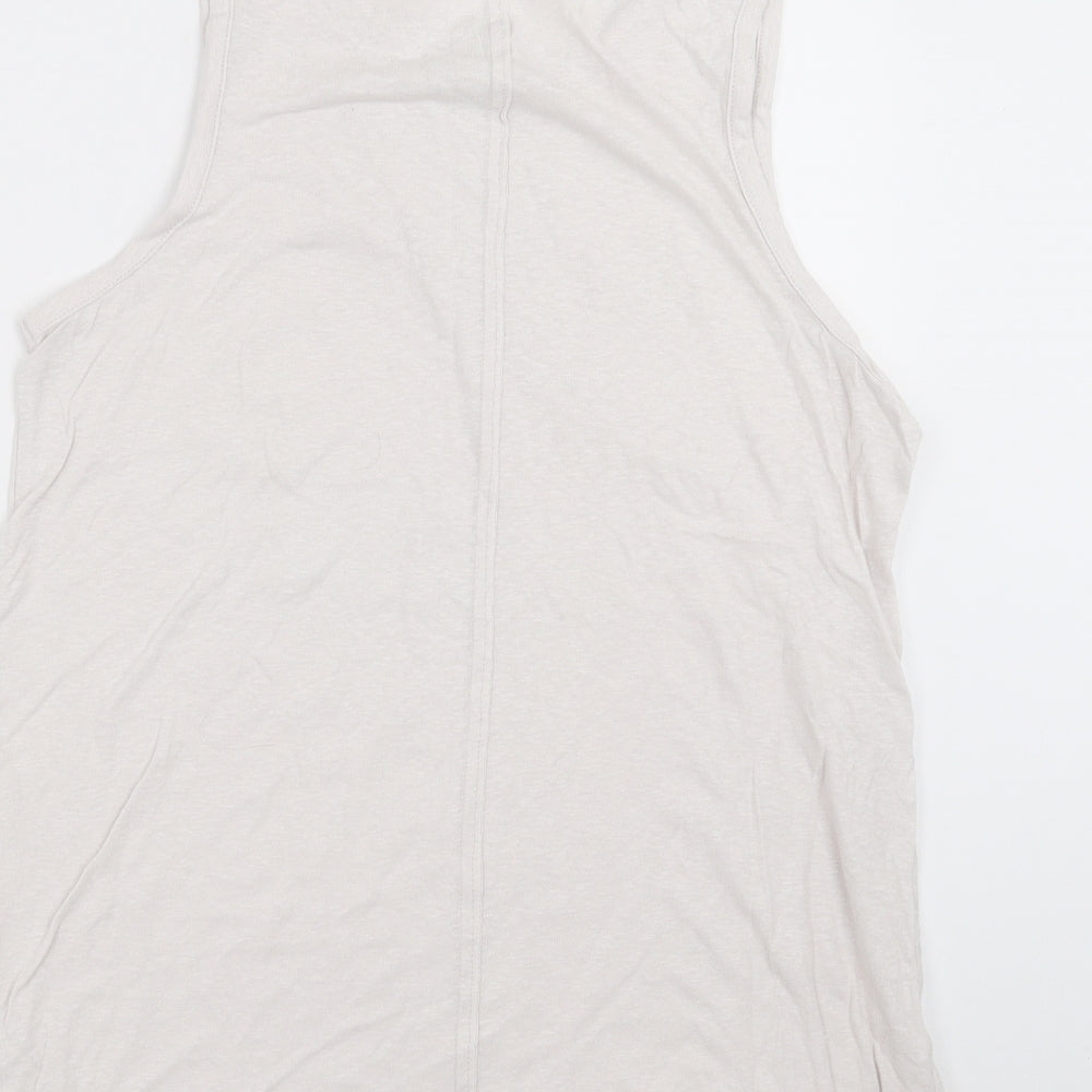 Womens UK Size 12 River Island White Basic Tank