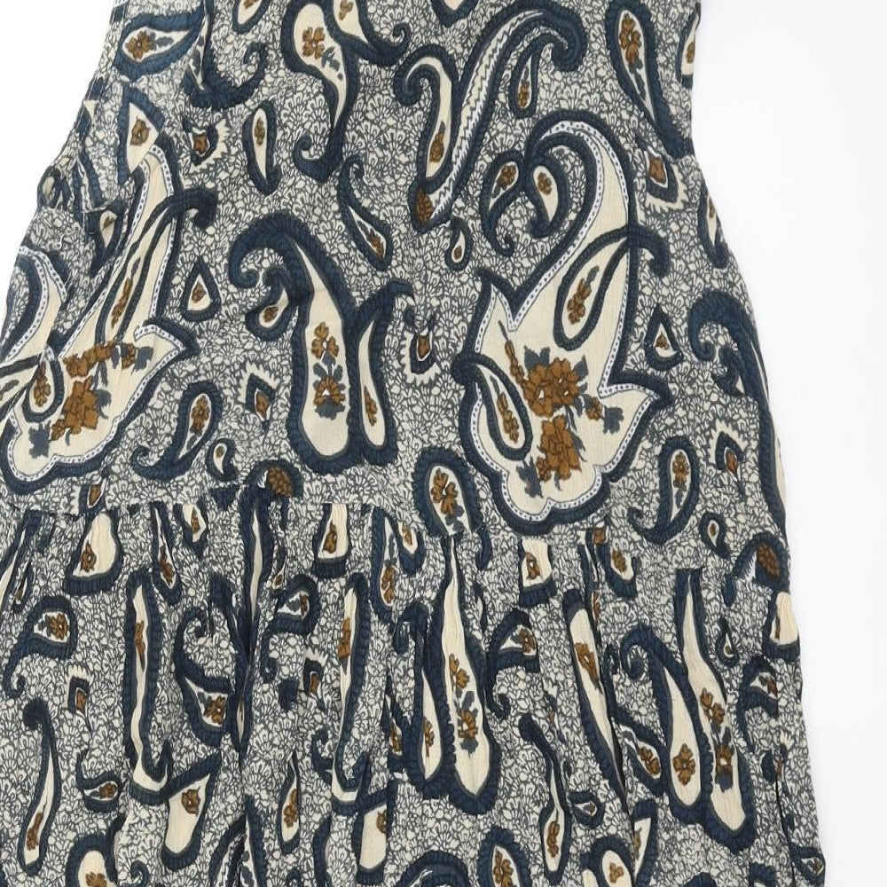 Womens UK Size 6 River Island Blue Basic Blouse