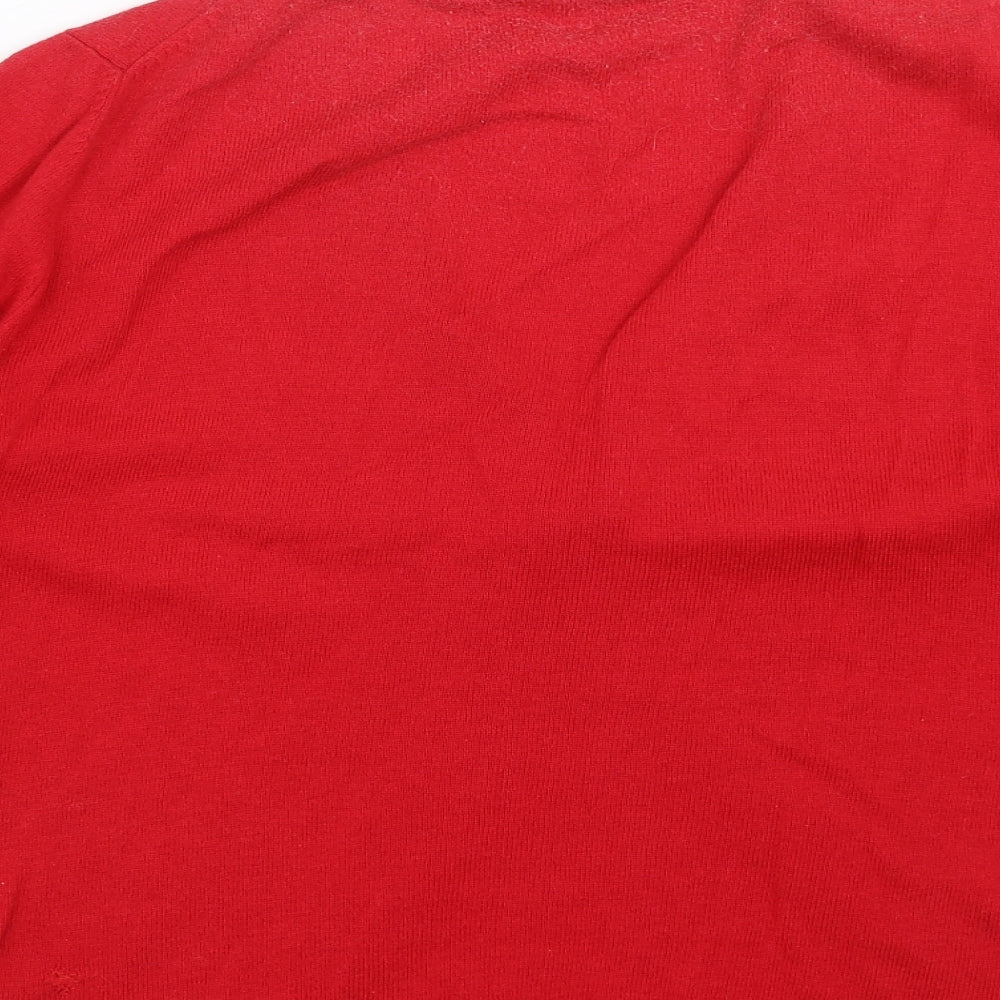 Womens UK Size L Country Casuals Red Pullover Jumper