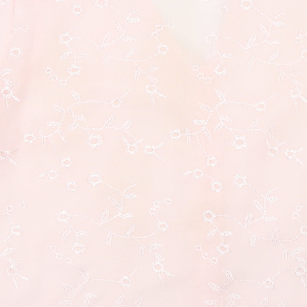 Bonmarché Womens Pink Floral Kimono T-Shirt Size 16