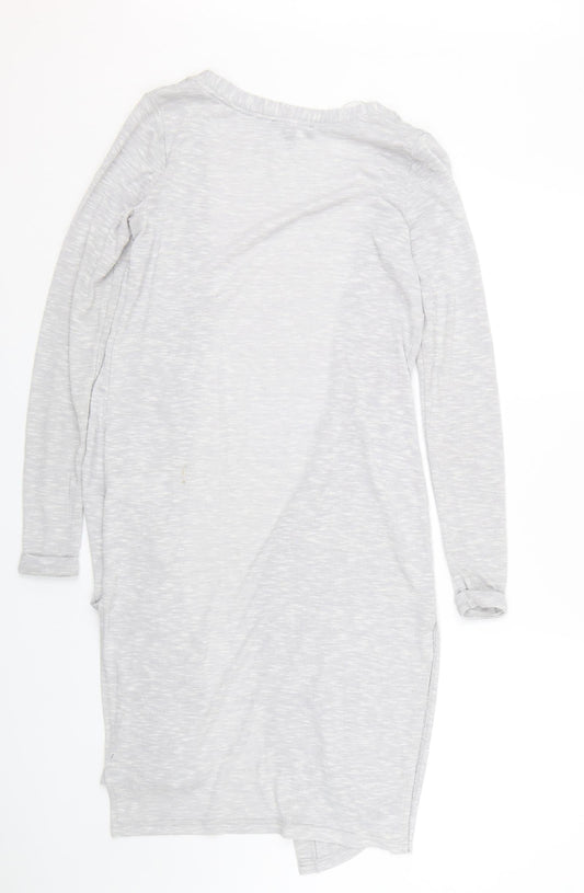 Womens UK Size 8 New Look Grey Cardigan Jumper