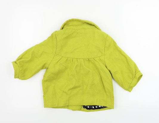 George Girls Green Jacket Coat Size 7-8 Years