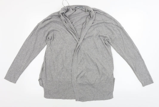 Womens UK Size 14 Nutmeg Grey Cardigan Jumper