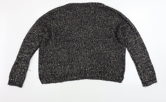 George Womens Black Pullover Jumper Size 16