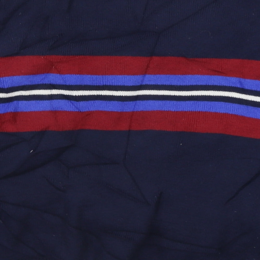 FOREVER 21 Womens Blue Striped Pullover Jumper Size M