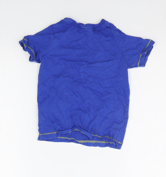 George Girls Blue Basic T-Shirt Size 3-4 Years - dispicable me