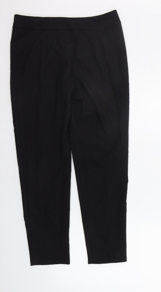 George Womens Black Trousers Size 10 L26 in