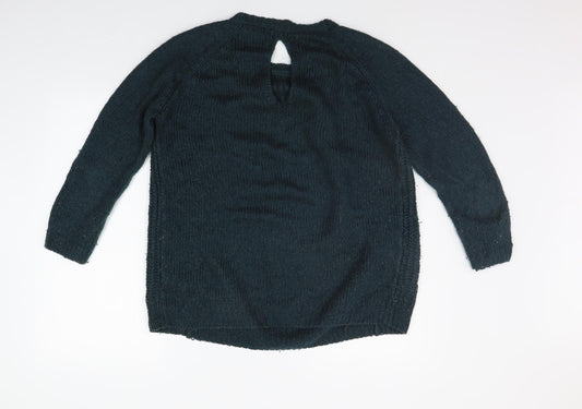 Womens UK Size S New Look Green Pullover Jumper