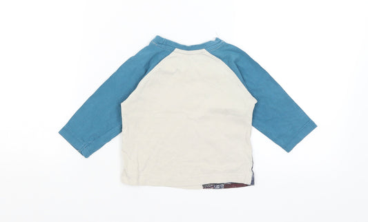 Matalan Baby Grey Basic T-Shirt Size 6-9 Months - It's A Little Brrrr