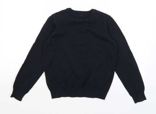 M&S Girls Blue Pullover Jumper Size 9-10 Years